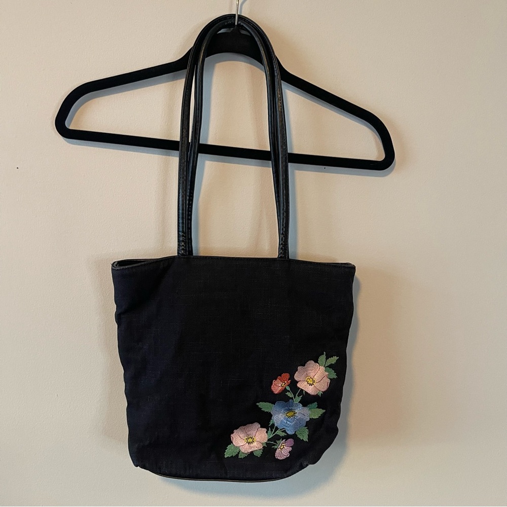 Y2K/90s Cotton/Linen Shoulder Bag
